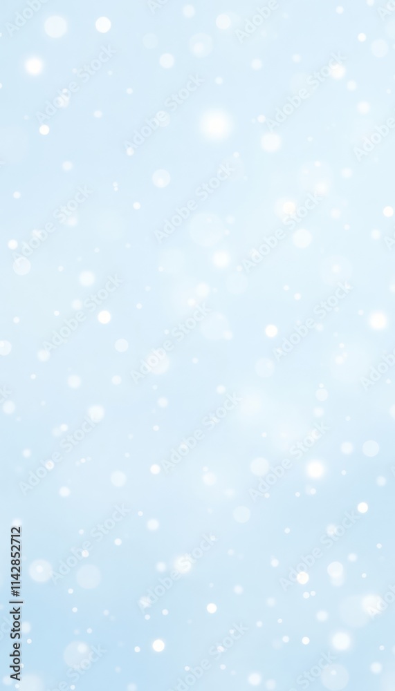 Light blue background shows soft falling snow. Delicate snowflakes cascade gently. Serene winter scene perfect for winter celebrations. Tranquil atmosphere evokes holiday spirit. Perfect for seasonal Light blue background shows soft falling snow. Delicate snowflakes cascade gently. Serene winter scene perfect for winter celebrations. Tranquil atmosphere evokes holiday spirit. Perfect for seasonal