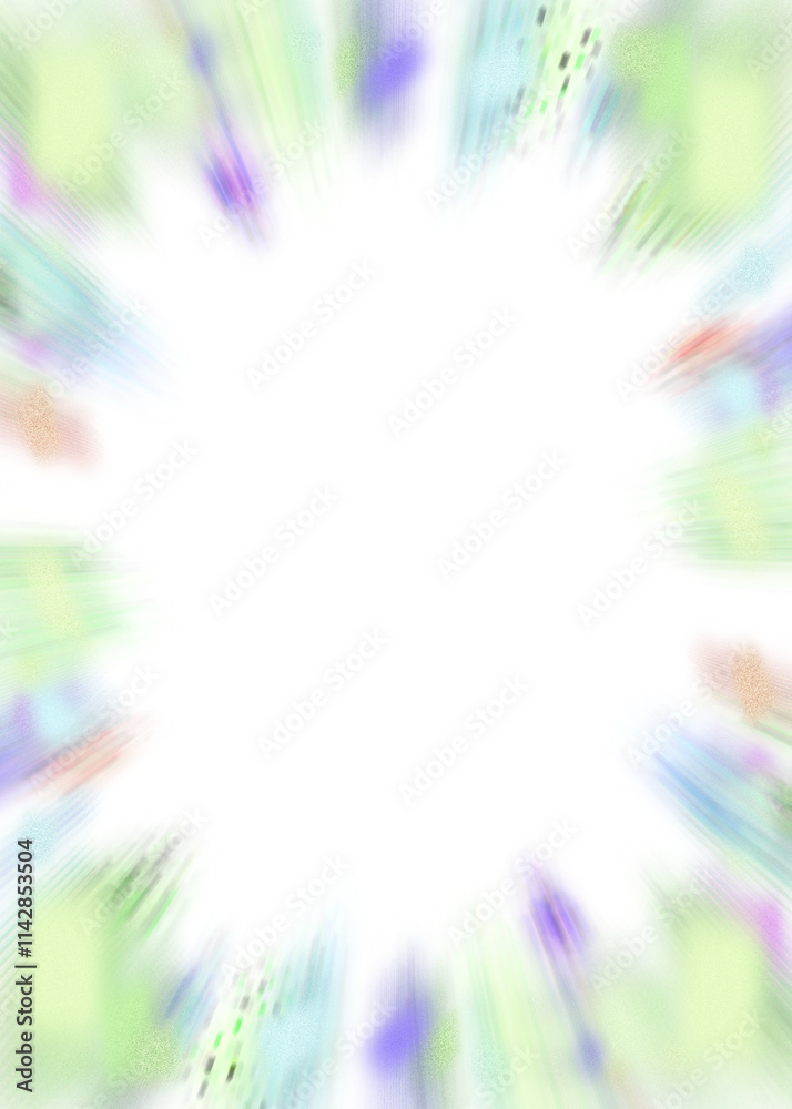 Obraz premium An abstract transparent iridescent color blur burst design element.