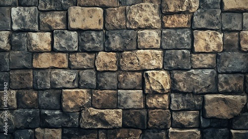 Old ancient stone wall background