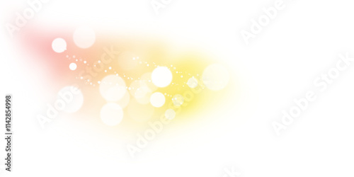 Golden Glow and Glitter effect for Festive Design png 
