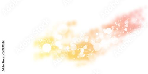 Golden Glow and Glitter effect for Festive Design png 