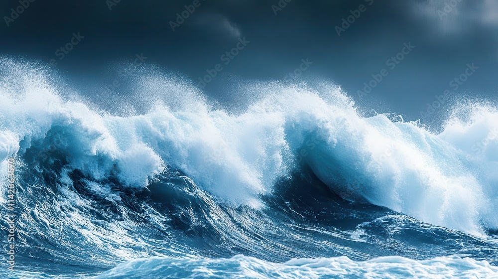 dynamic background showcasing high, crashing blue sea waves, capturing the raw energy and beauty of ocean nature in a vivid and dramatic presentation dynamic background showcasing high, crashing blue sea waves, capturing the raw energy and beauty of ocean nature in a vivid and dramatic presentation