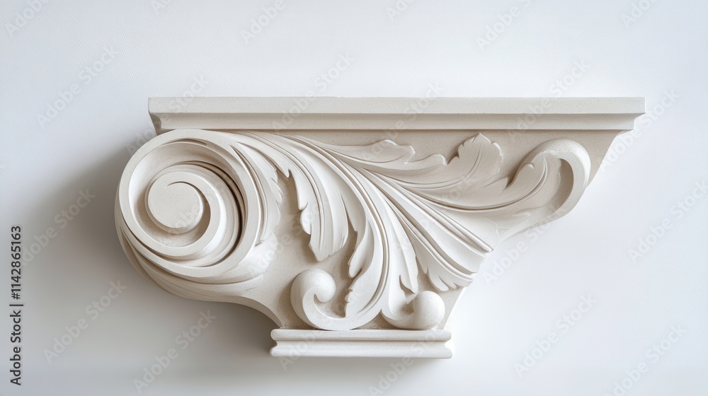 Naklejka premium Elegant Architectural Corbel with Bold Curves