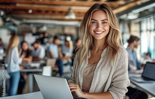 Young business people in office