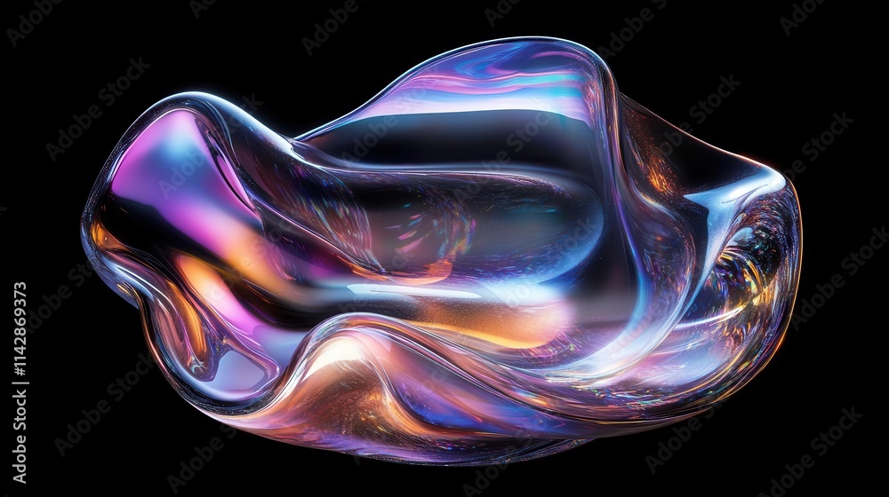 intriguing 3d render of a floating glass object emitting soft light with iridescent, opalescent hues, creating a surreal and captivating visual experience intriguing 3d render of a floating glass object emitting soft light with iridescent, opalescent hues, creating a surreal and captivating visual experience