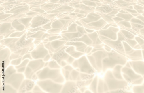 Abstract water surface texture. Light beige color. Ripple patterns. Looks like swimming pool ocean. Calm, peaceful. Good for summer design. Suitable for wallpapers. Minimalist design. Modern style. photo