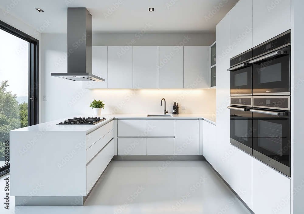 kitchen features minimalist design modern appliances sleek futuristic kitchen features minimalist design modern appliances sleek futuristic