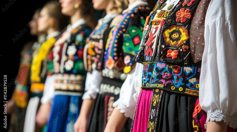 Fototapeta premium Cultural Costumes on Display at Festival Event