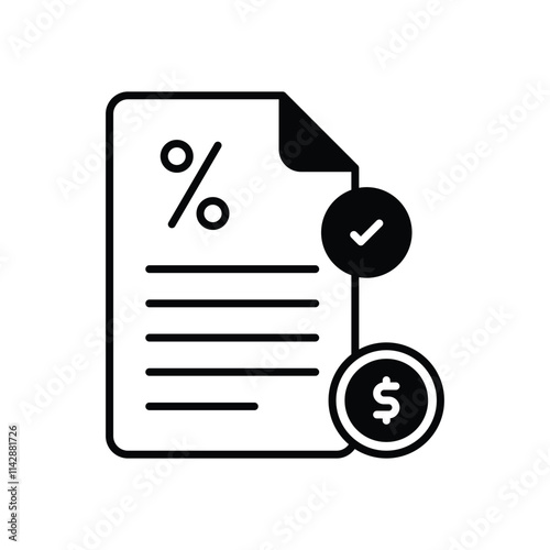 Taxes vector icon