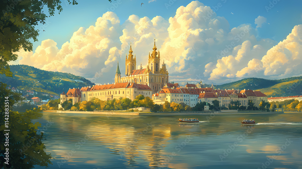 Naklejka premium serene melk abbey majestically
