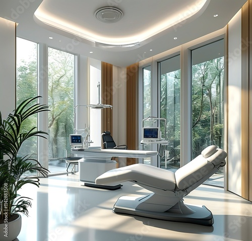 Modern Medical Spa Treatment Room with Natural Light