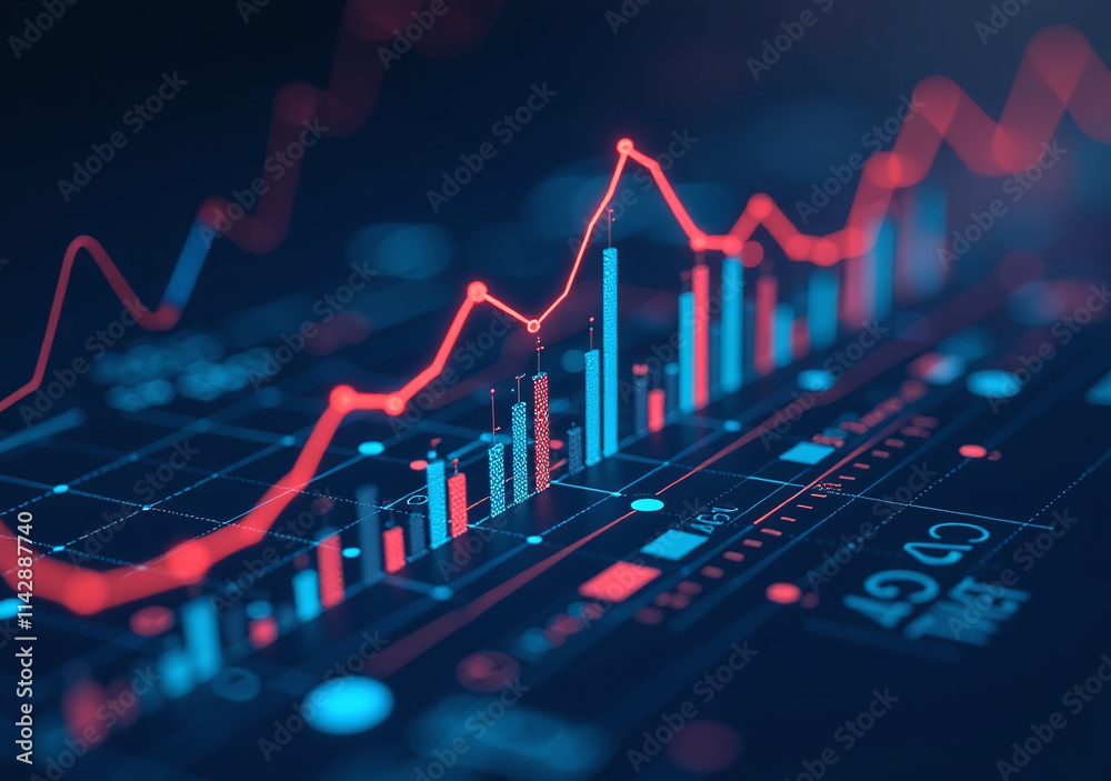 smart business concept uses ai powered predictive analytics display data graphs algorithmic patterns precision smart business concept uses ai powered predictive analytics display data graphs algorithmic patterns precision