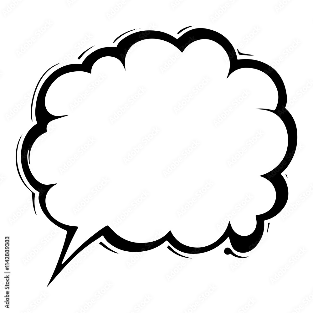 PNG comic speech bubble png comic cloud outline, transparent background PNG comic speech bubble png comic cloud outline, transparent background