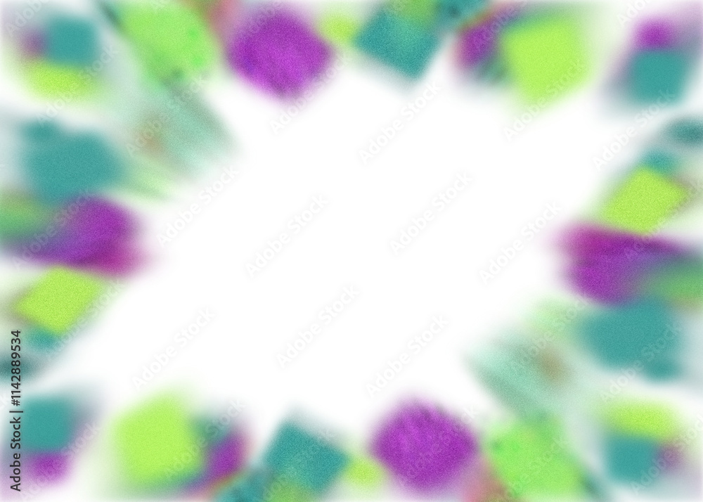 An abstract transparent iridescent color blur burst design element. An abstract transparent iridescent color blur burst design element.