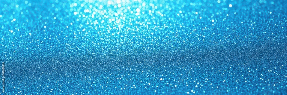 Shimmering blue glitter paper, close-up texture, texture, festive Shimmering blue glitter paper, close-up texture, texture, festive