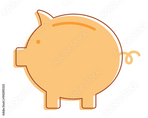 Piggy Bank on White Surface