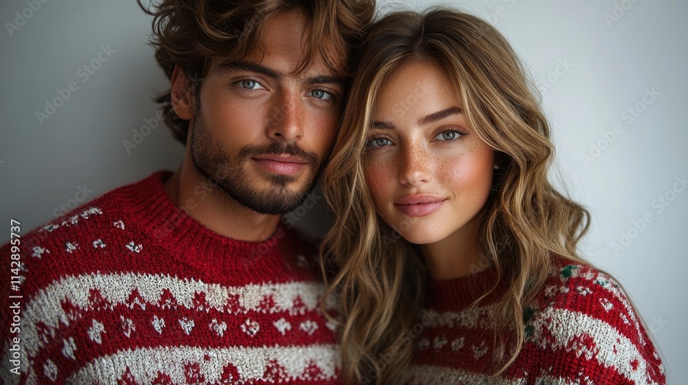 A man and a woman standing together, smiling and posing for a camera A man and a woman standing together, smiling and posing for a camera