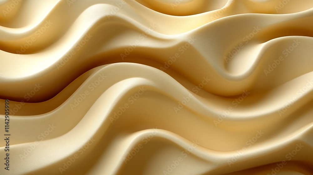 Abstract Beige Wavy Fabric Texture Background Abstract Beige Wavy Fabric Texture Background
