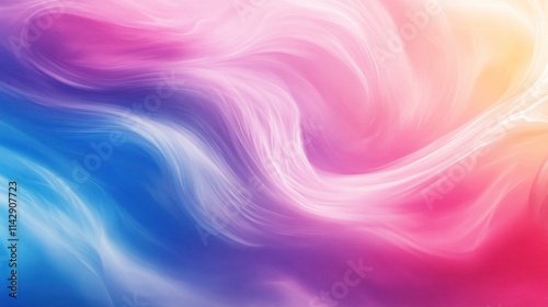 Abstract colorful swirls, vibrant wave background.