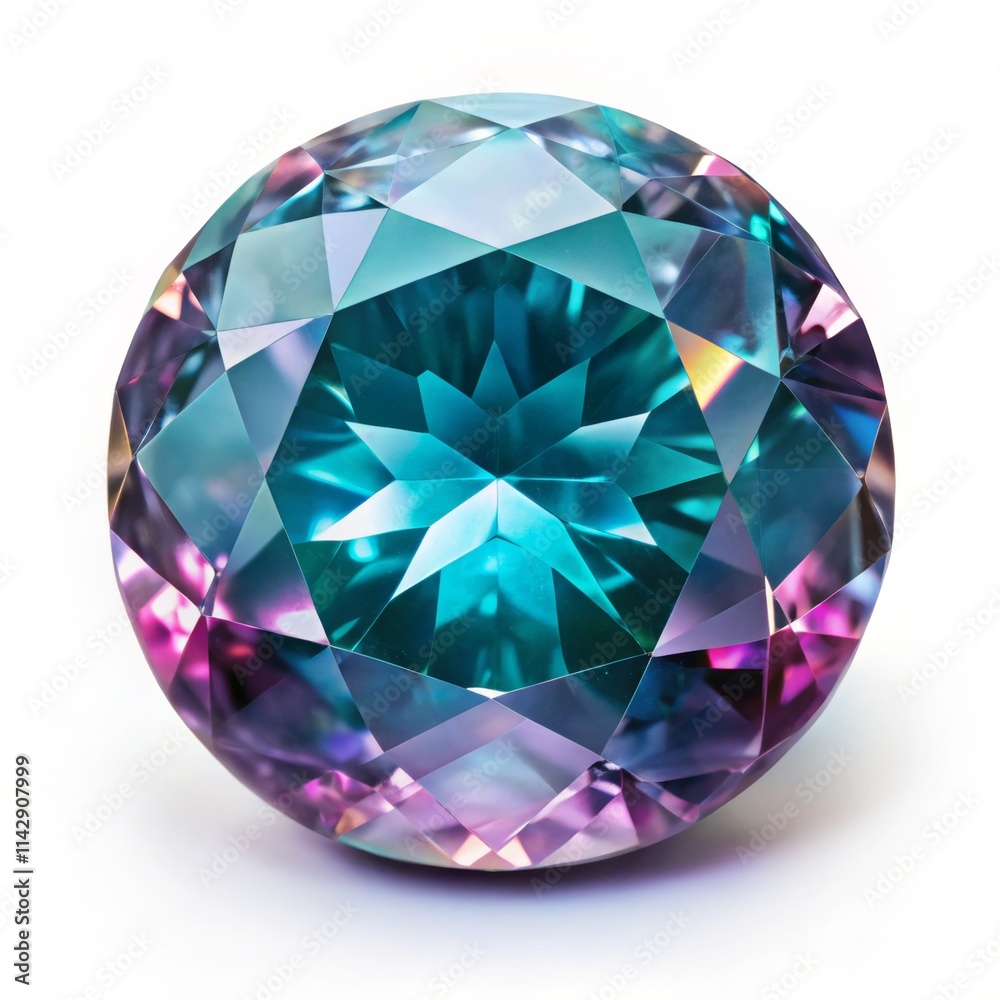alexandrite gem, isolated alexandrite gem, isolated