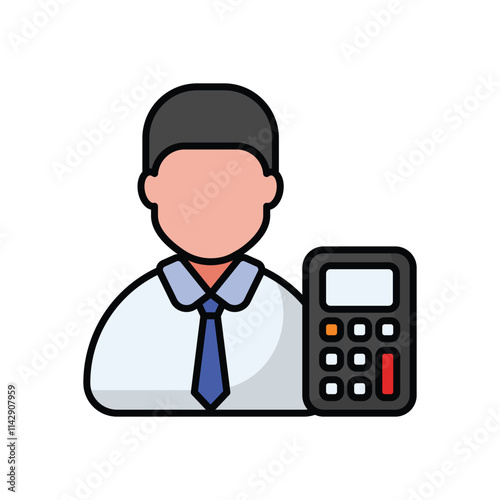 Accountant vector icon