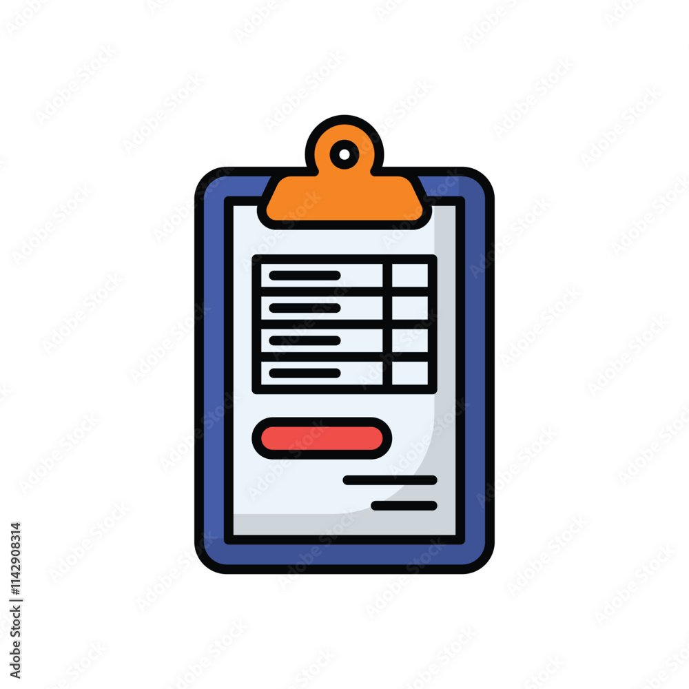 Clipboard vector icon