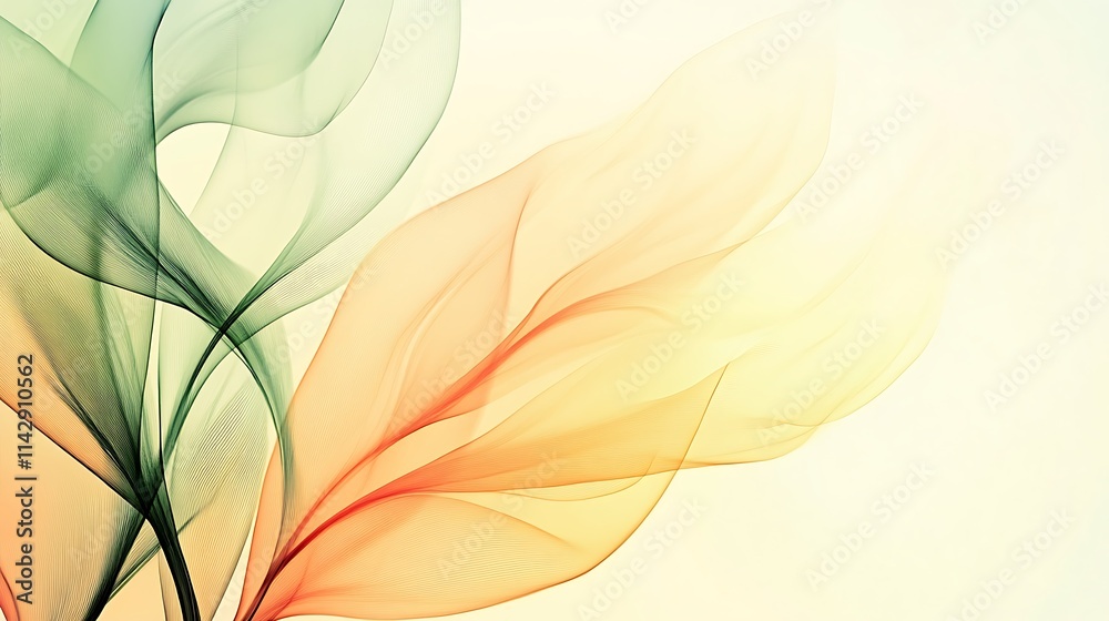 Abstract Pastel Floral Wave Design Artwork Abstract Pastel Floral Wave Design Artwork