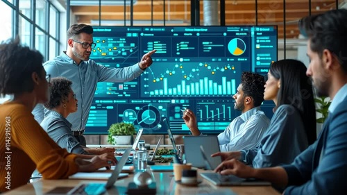 Business leaders planning future company direction