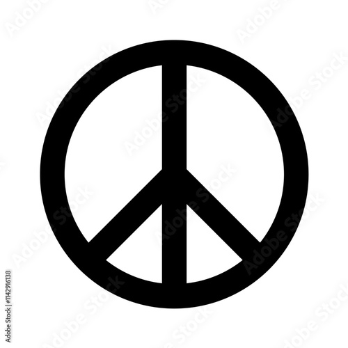 Vector peace symbol isolated