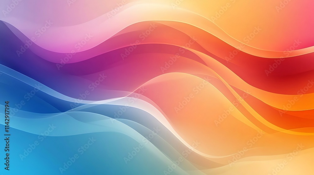 Abstract Colorful Waves Gradient Background Design Abstract Colorful Waves Gradient Background Design