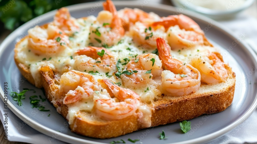 Delicious Shrimp Toast with Cheese and Herbs, Perfectly Baked and Garnished for a Flavorful Culinary Experience that Captivates the Palate Delicious Shrimp Toast with Cheese and Herbs, Perfectly Baked and Garnished for a Flavorful Culinary Experience that Captivates the Palate