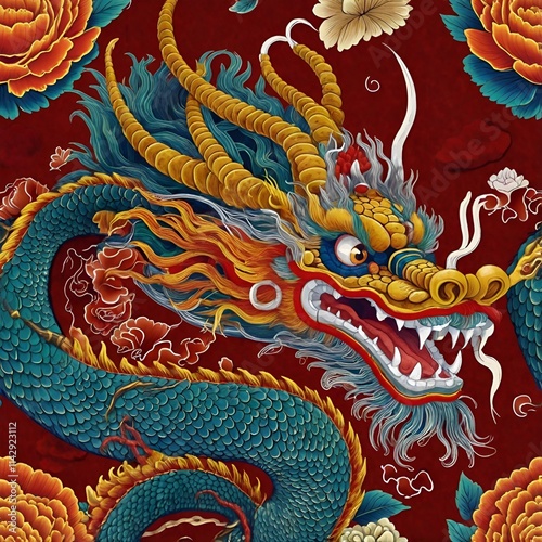Wallpaper Mural chinese dragon statue Torontodigital.ca