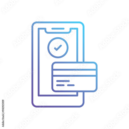 Mobile Banking vector icon