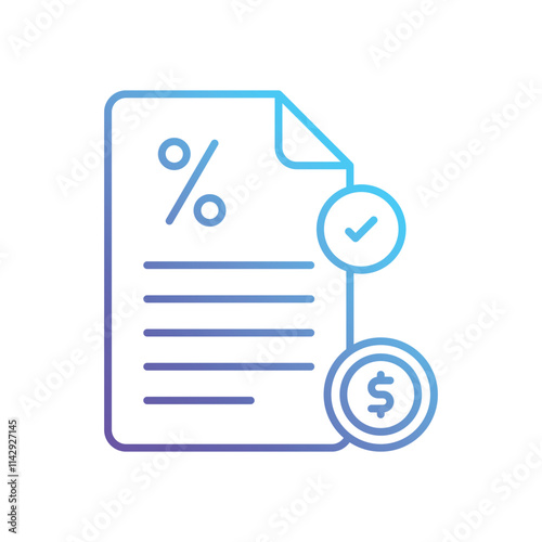 Taxes vector icon