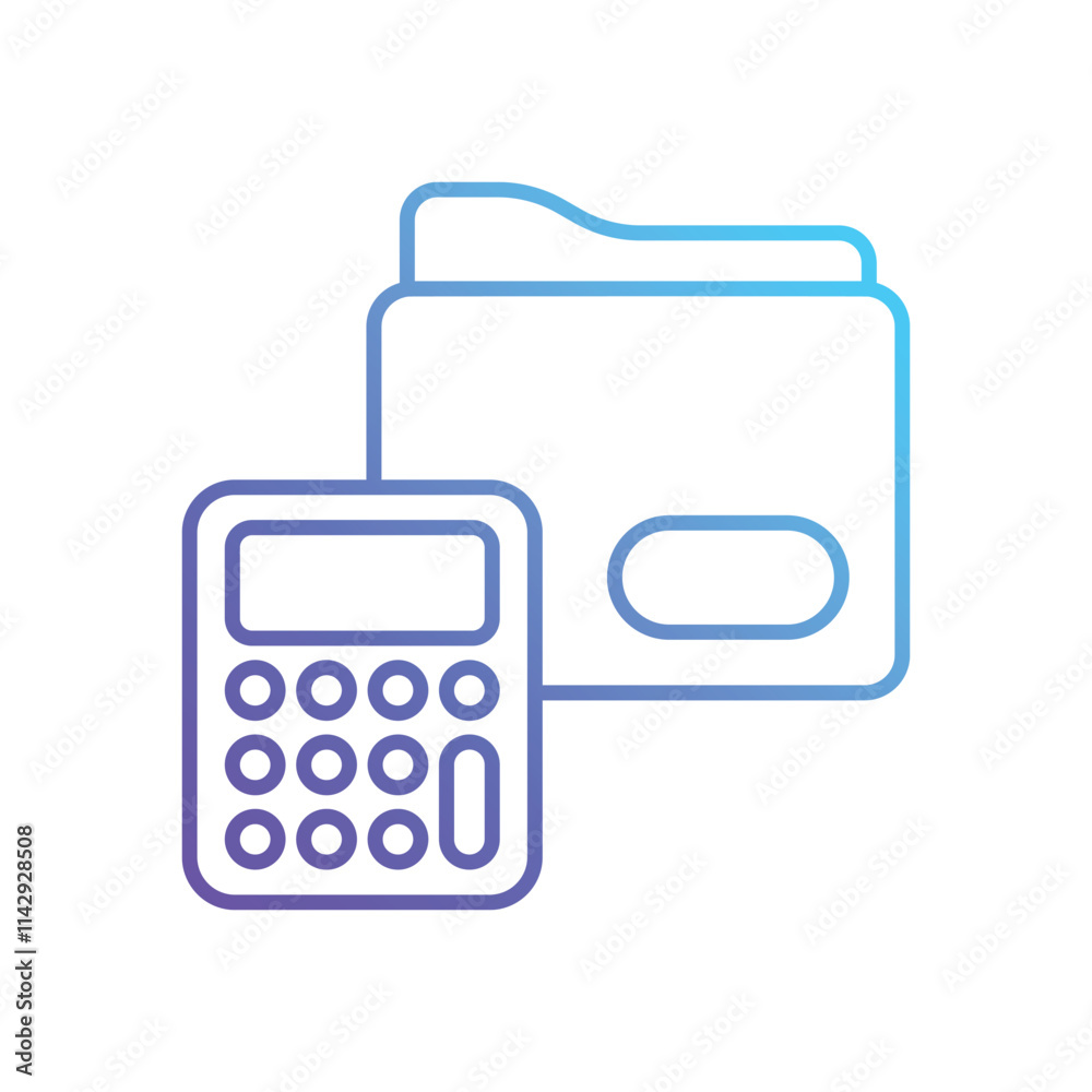 Organize Financial Records vector icon Organize Financial Records vector icon