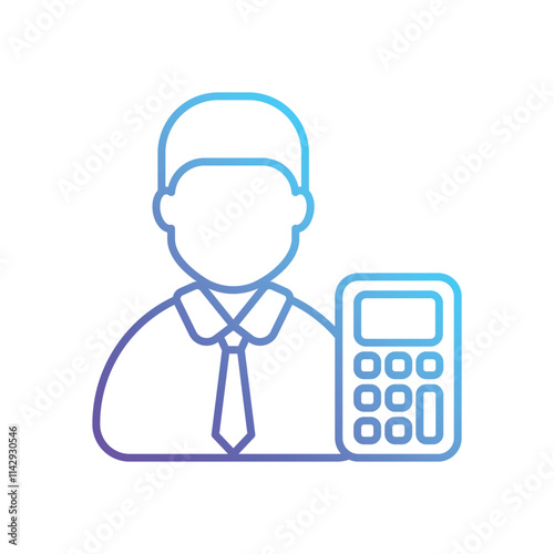 Accountant vector icon