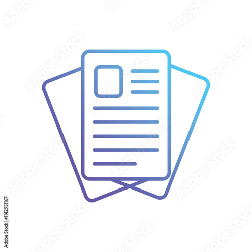 Statements vector icon