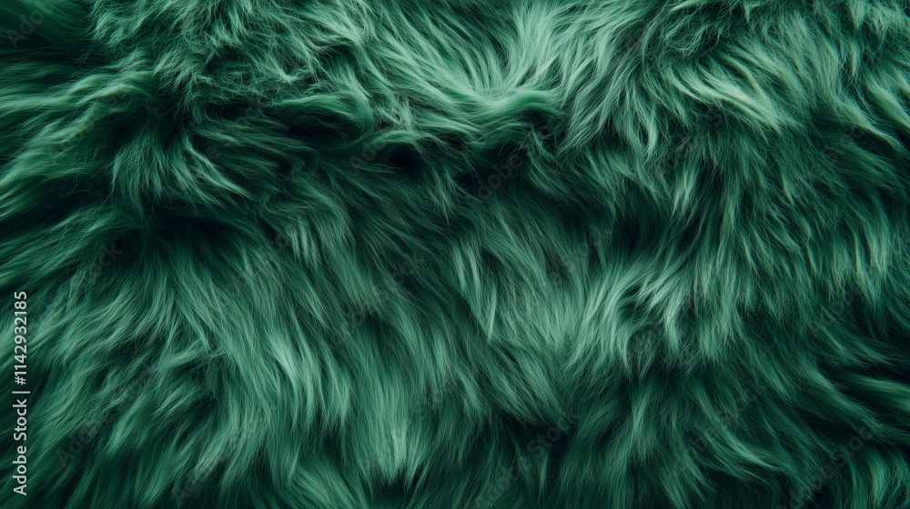 close up green fur pattern with generative ai close up green fur pattern with generative ai
