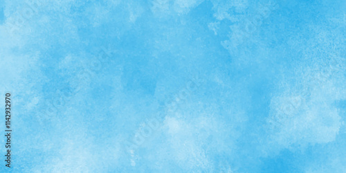 Abstract blue watercolor background, Light blue background with watercolor,Blue Irregular Stains and Splatter Print. Blue Smoke,Abstract blue sky with clouds, Bright painted sky blue watercolor backgr