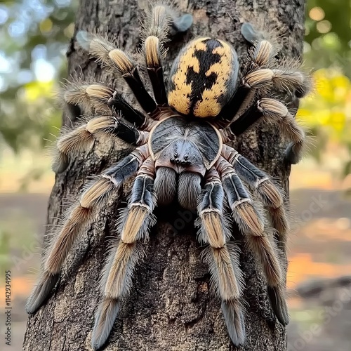 Tarantula Poecilotheria rufilata. photo