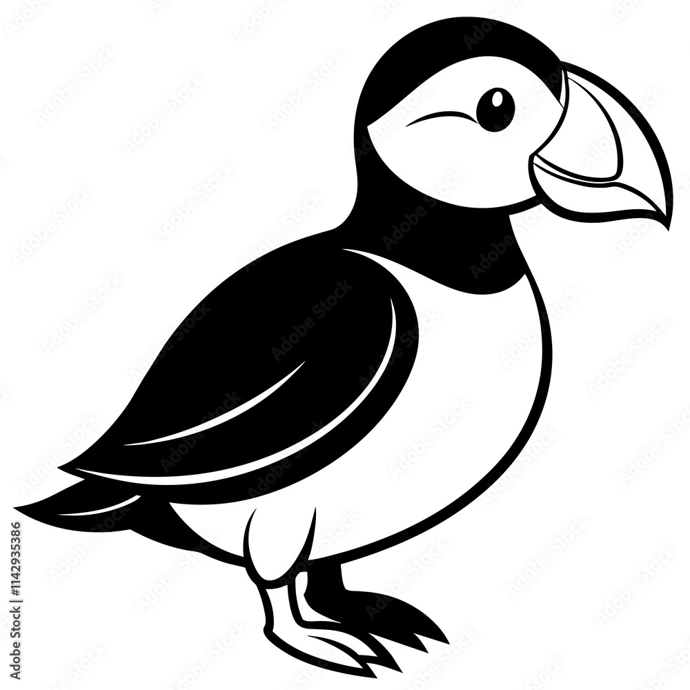 Obraz premium penguin on white