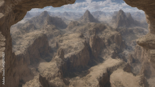 Panorama of the mountains.