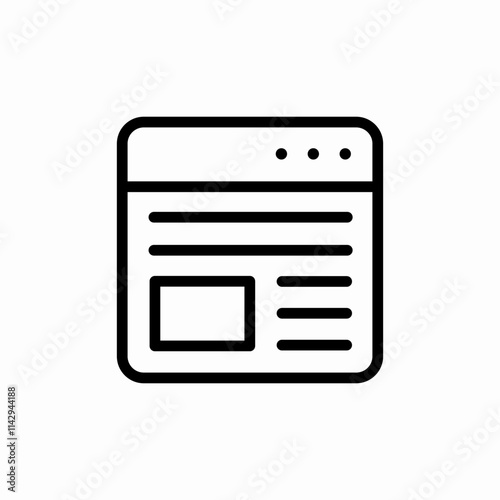 news website icon sign vector