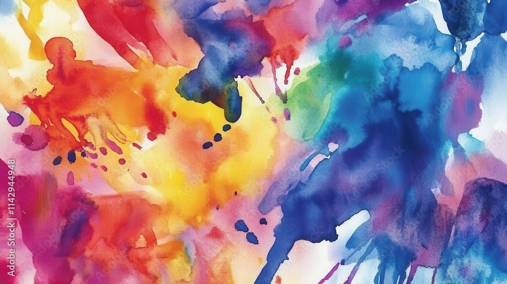 vibrant abstract watercolor background filled with splashes of color, evoking creativity and inspiration, perfect for artistic designs and projects vibrant abstract watercolor background filled with splashes of color, evoking creativity and inspiration, perfect for artistic designs and projects