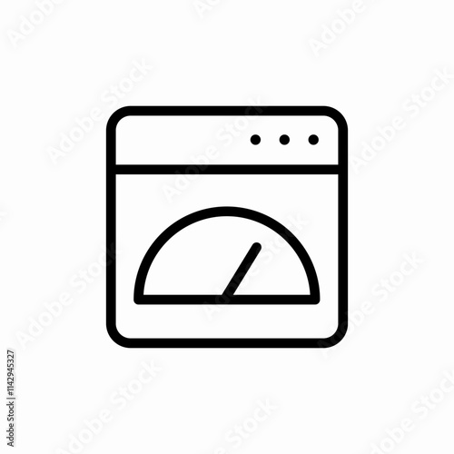 website speed performance icon sign vector