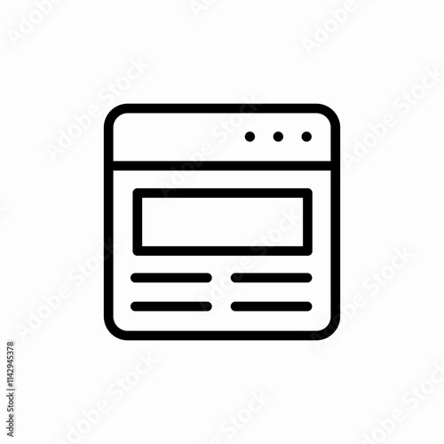 website webpage content icon sign vector