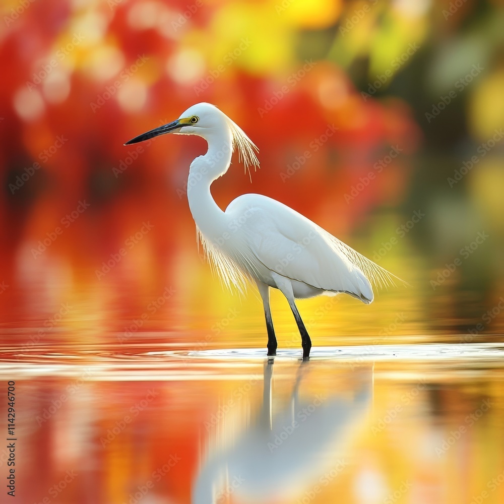 Obraz premium Little Egret bird