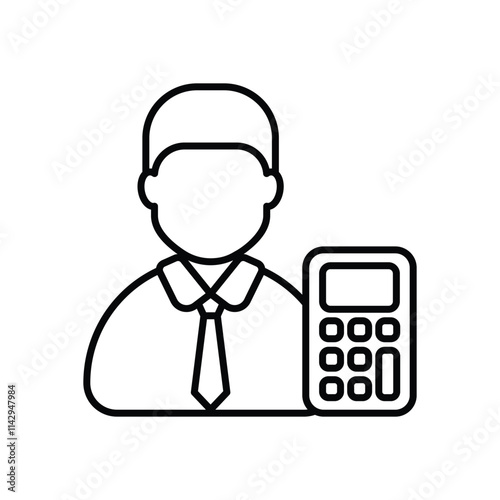 Accountant vector icon