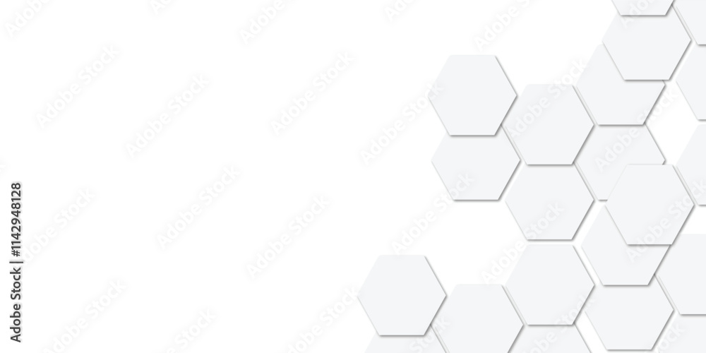 Geometric technology white hexagon background. Abstract vector illustration Science technology and medical concept hexagon on transparent background
Geometric technology white hexagon background. Abstract vector illustration Science technology and medical concept hexagon on transparent background