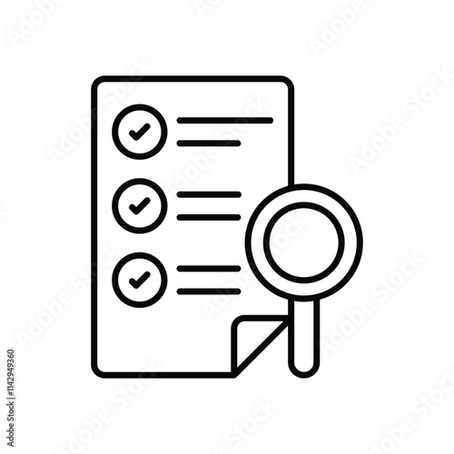 Audit vector icon photo